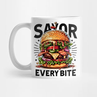 Savor Every Bite - The Ultimate Burger Experience Mug